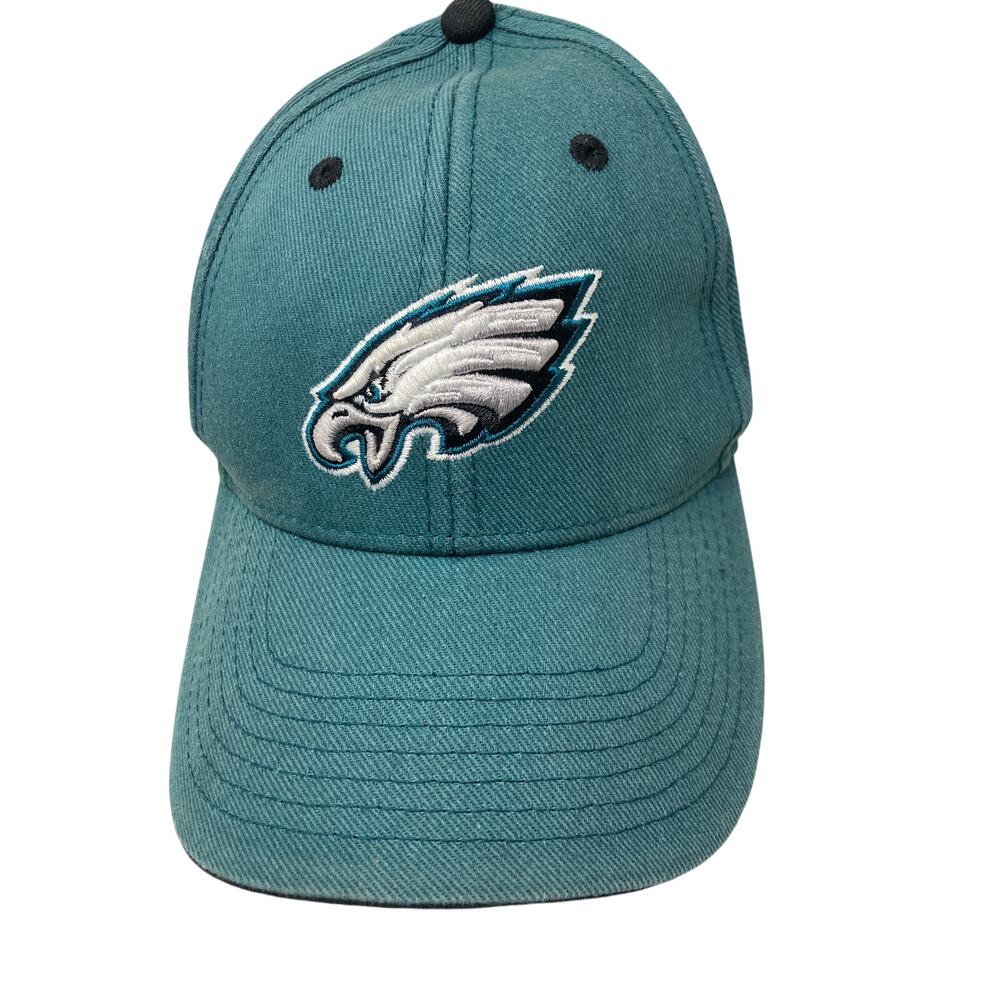 Phila Eagles NFL Team Apparel Strapback Hat Green Black Adjustable Football Kids